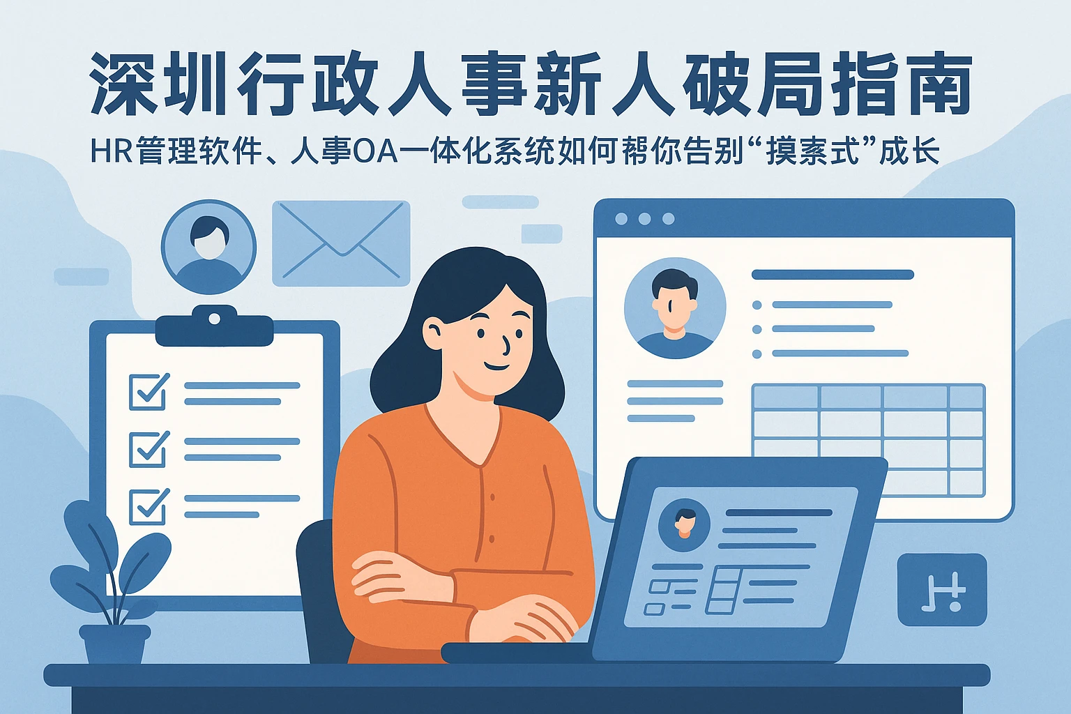 深圳行政人事新人破局指南：HR管理软件、人事OA一体化系统如何帮你告别“摸索式”成长