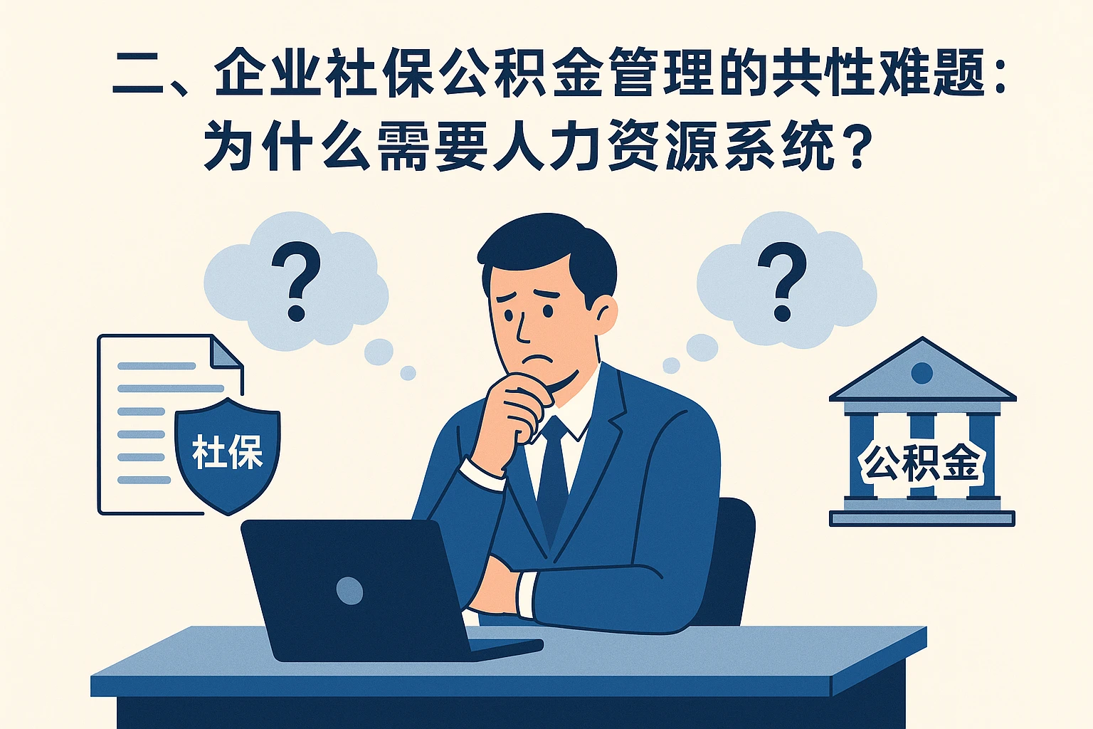二、企业社保公积金管理的共性难题：为什么需要人力资源系统？