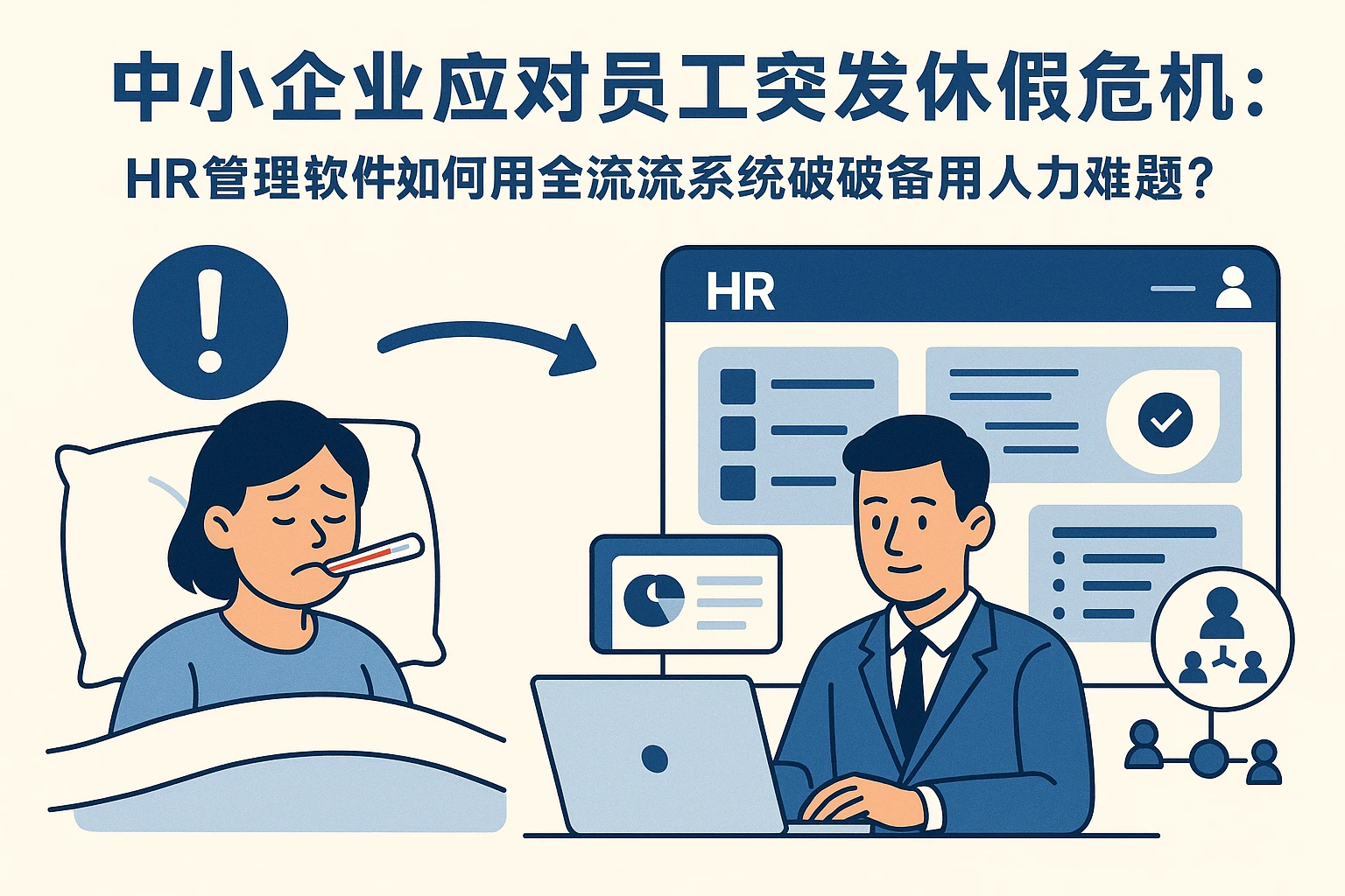 中小企业应对员工突发休假危机：HR管理软件如何用全流程系统破解备用人力难题？