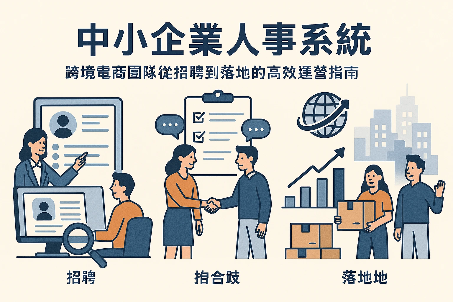 中小企业人事系统：跨境电商团队从招聘到落地的高效运营指南