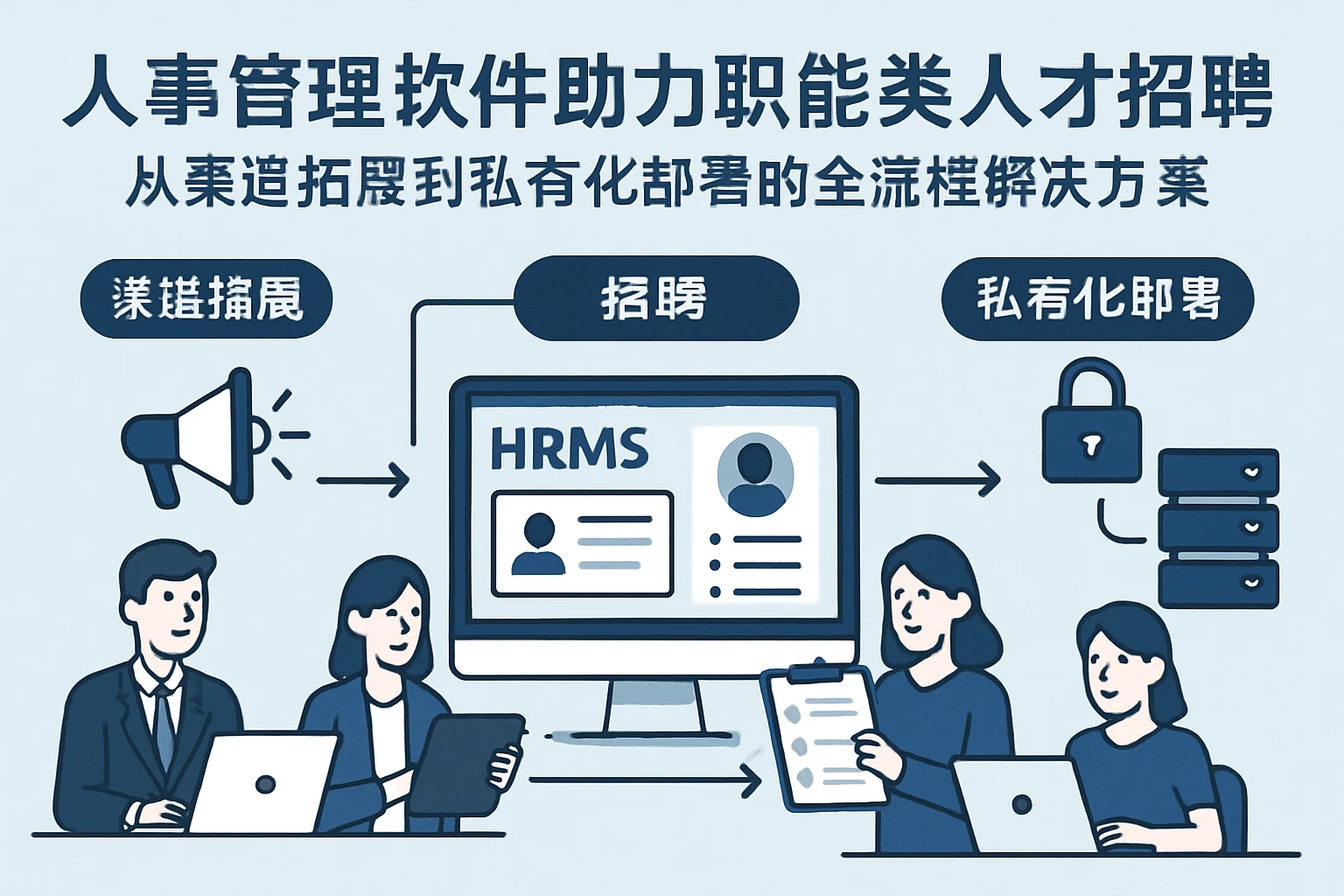 人事管理软件助力职能类人才招聘：从渠道拓展到私有化部署的全流程解决方案