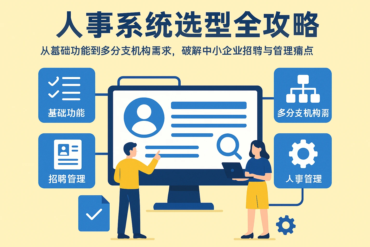 人事系统选型全攻略：从基础功能到多分支机构需求，破解中小企业招聘与管理痛点