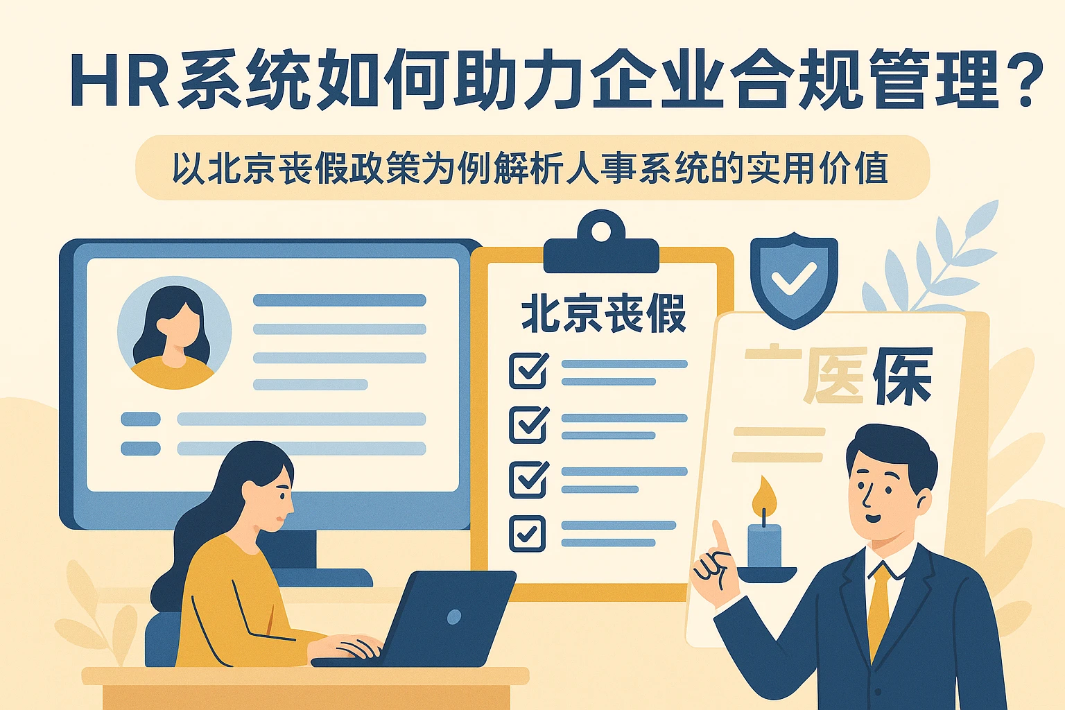 HR系统如何助力企业合规管理？以北京丧假政策为例解析人事系统的实用价值