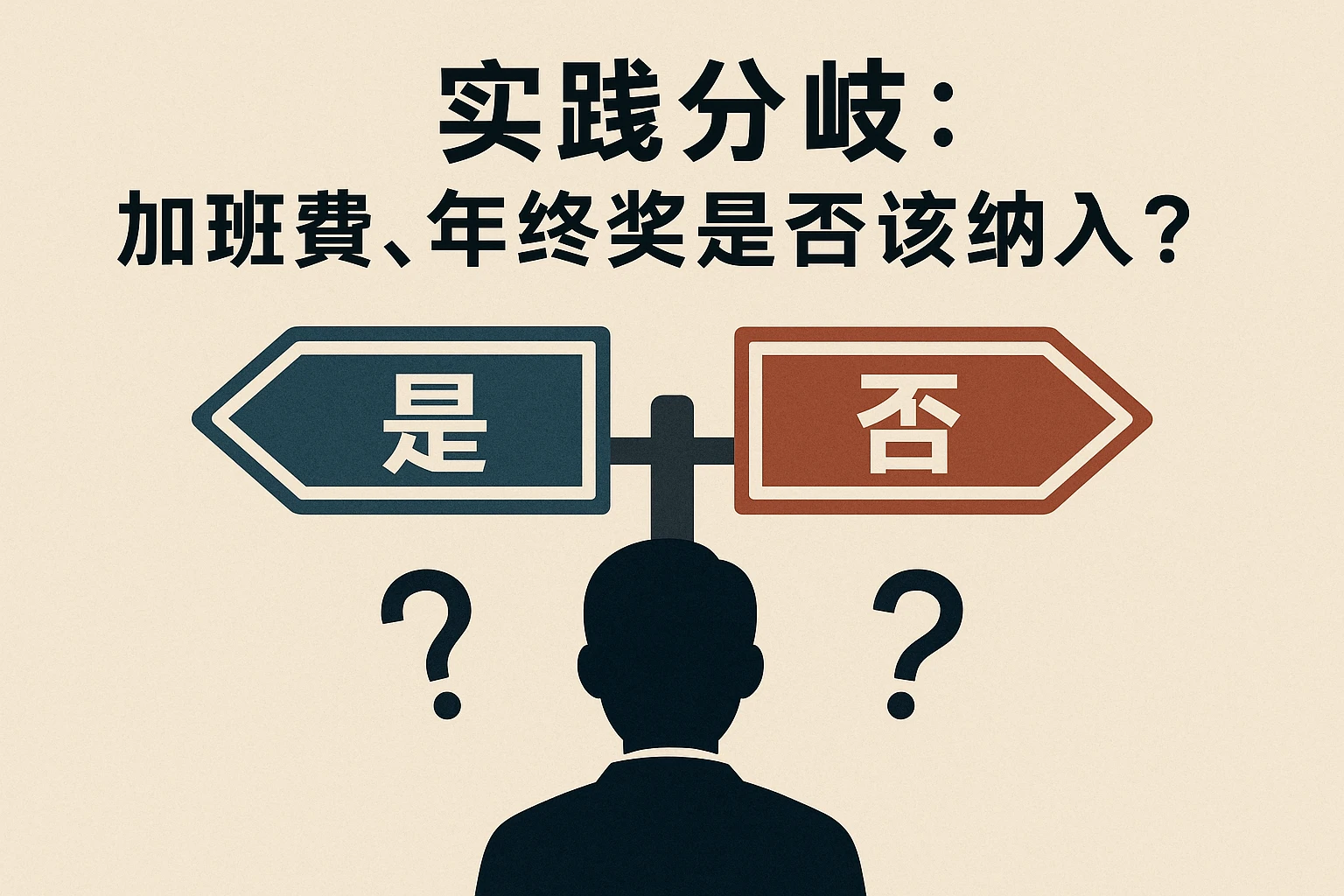 （二）实践分歧：加班费、年终奖是否该纳入？