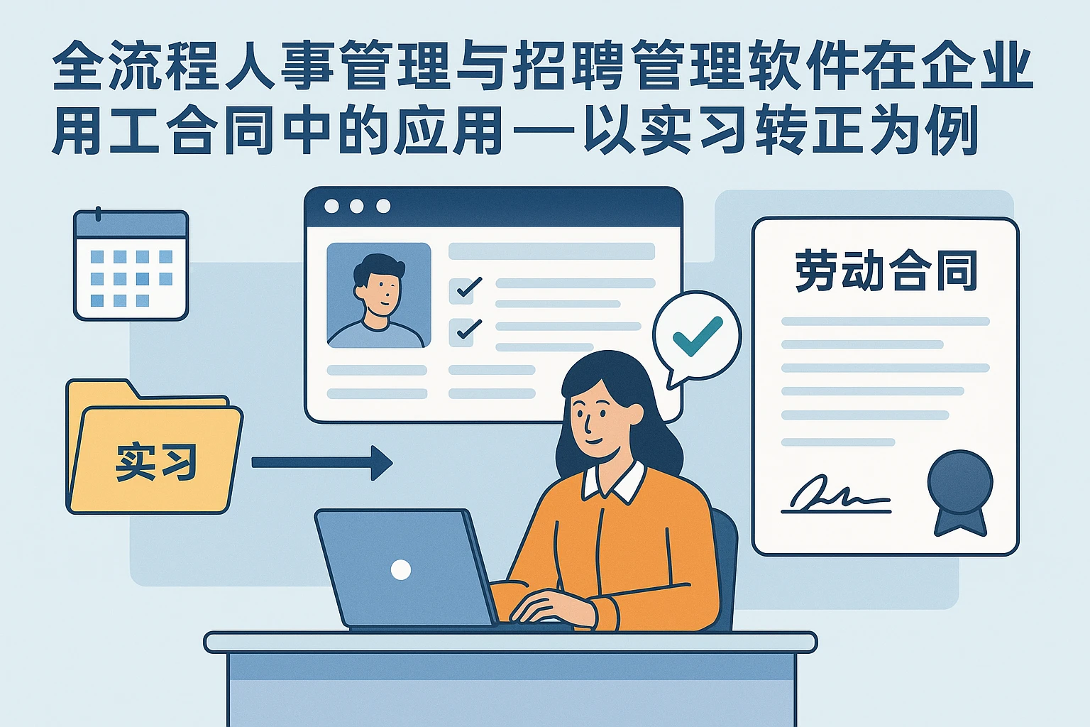 全流程人事管理与招聘管理软件在企业用工合同中的应用——以实习转正为例