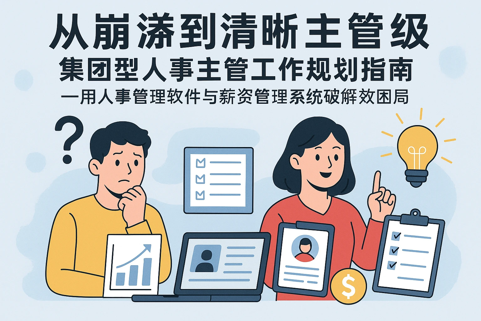 从迷茫到清晰：集团型人事主管的工作规划指南——用人事管理软件与薪资管理系统破解效率困局
