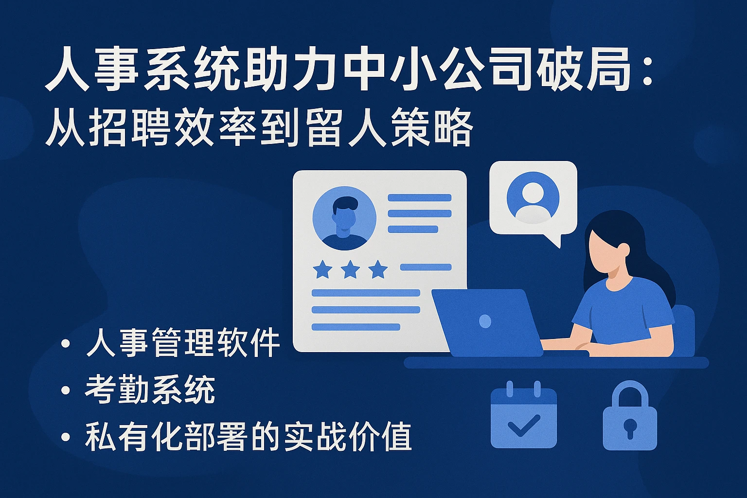 人事系统助力中小公司破局：从招聘效率到留人策略，人事管理软件、考勤系统与私有化部署的实战价值