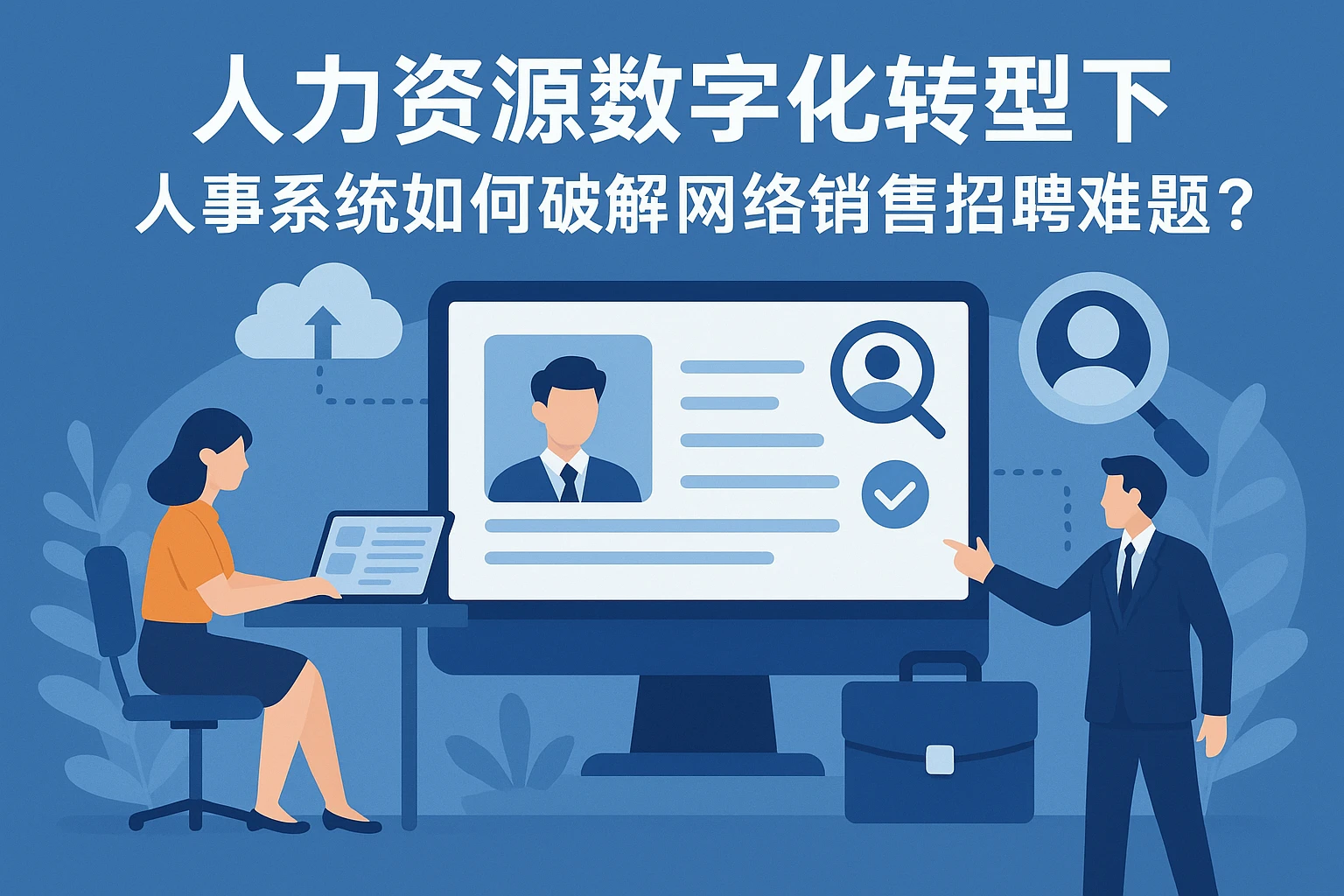 人力资源数字化转型下，人事系统如何破解网络销售招聘难题？