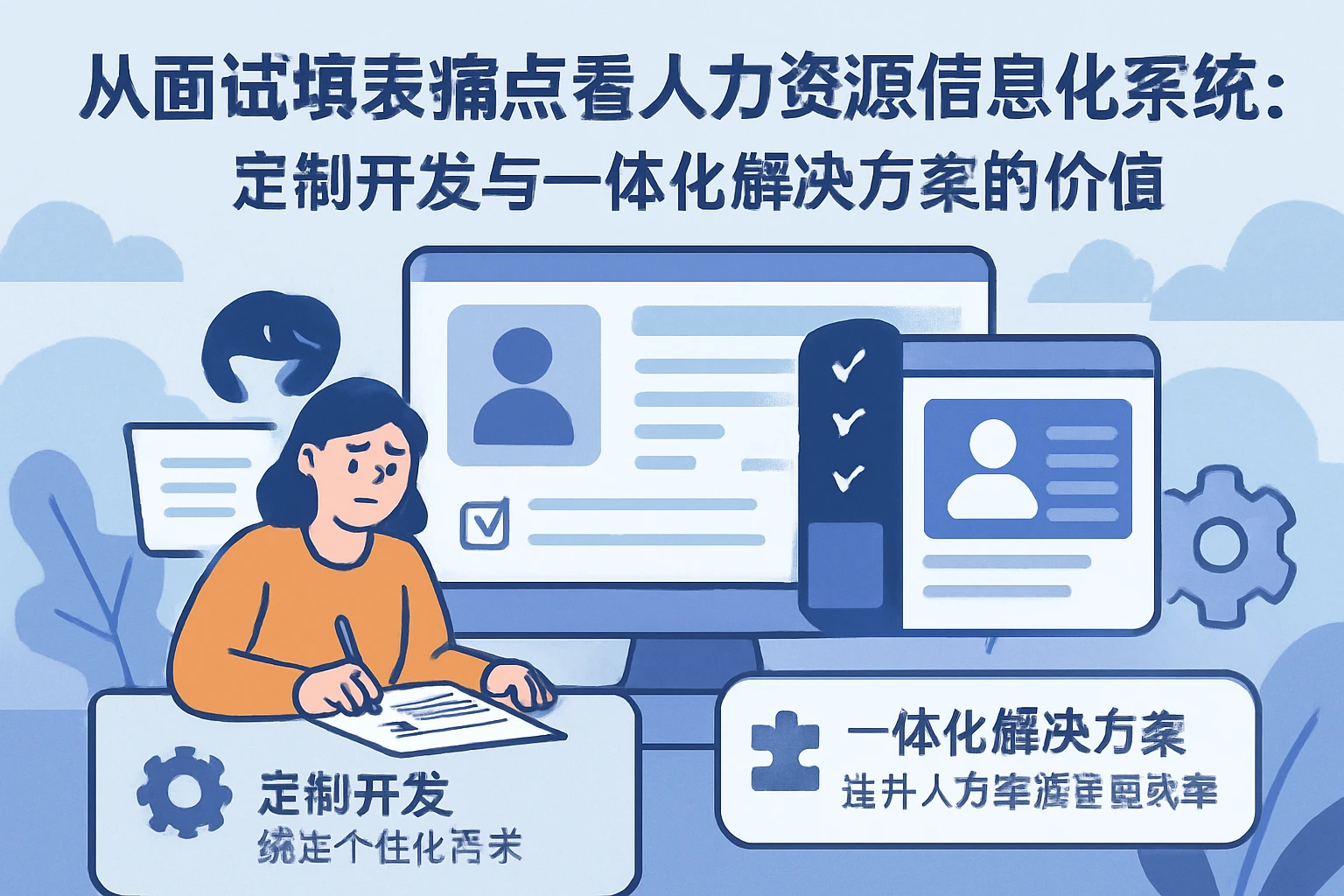 从面试填表痛点看人力资源信息化系统:定制开发与一体化解决方案的价值