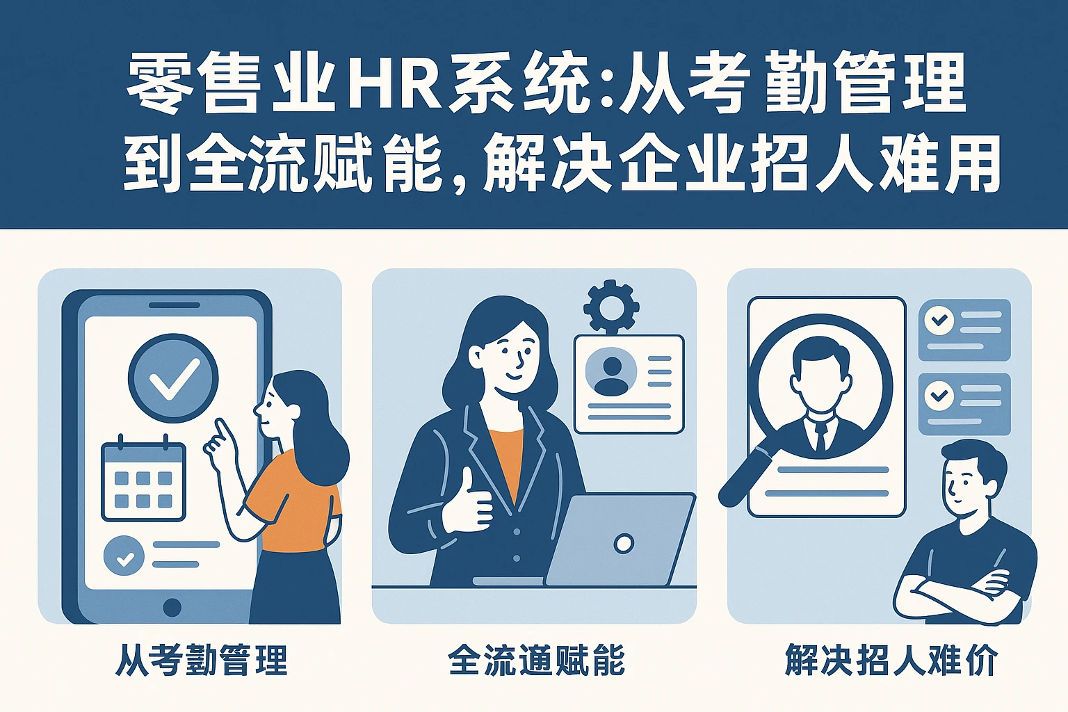 零售业HR系统：从考勤管理到全流程赋能，解决企业招人难的关键武器