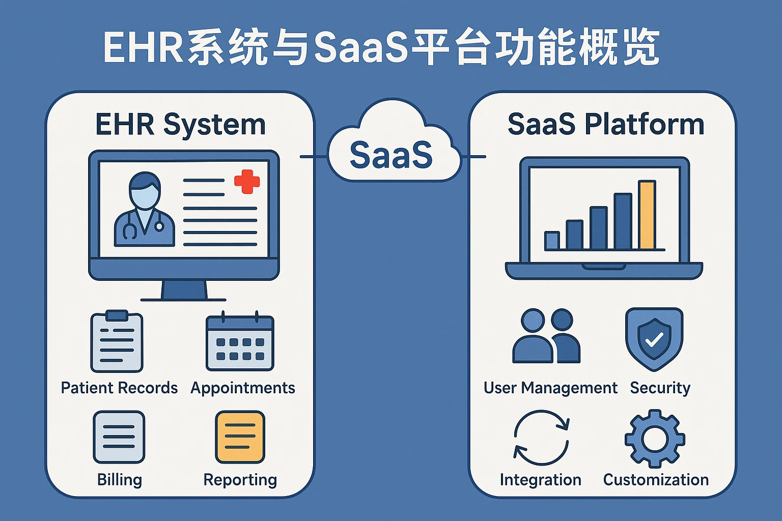 EHR系统与SaaS平台功能概览