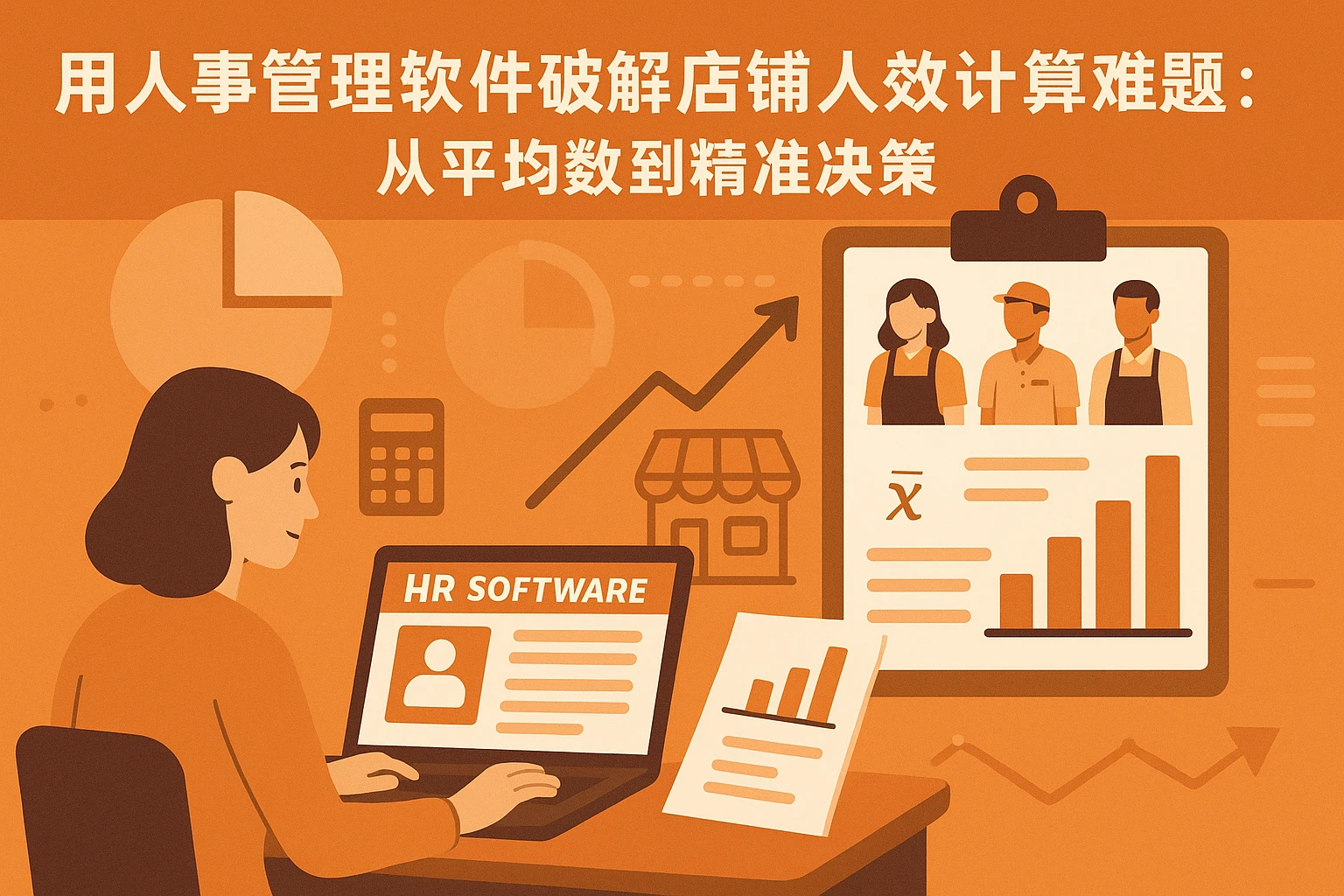 用人事管理软件破解店铺人效计算难题：从平均数到精准决策