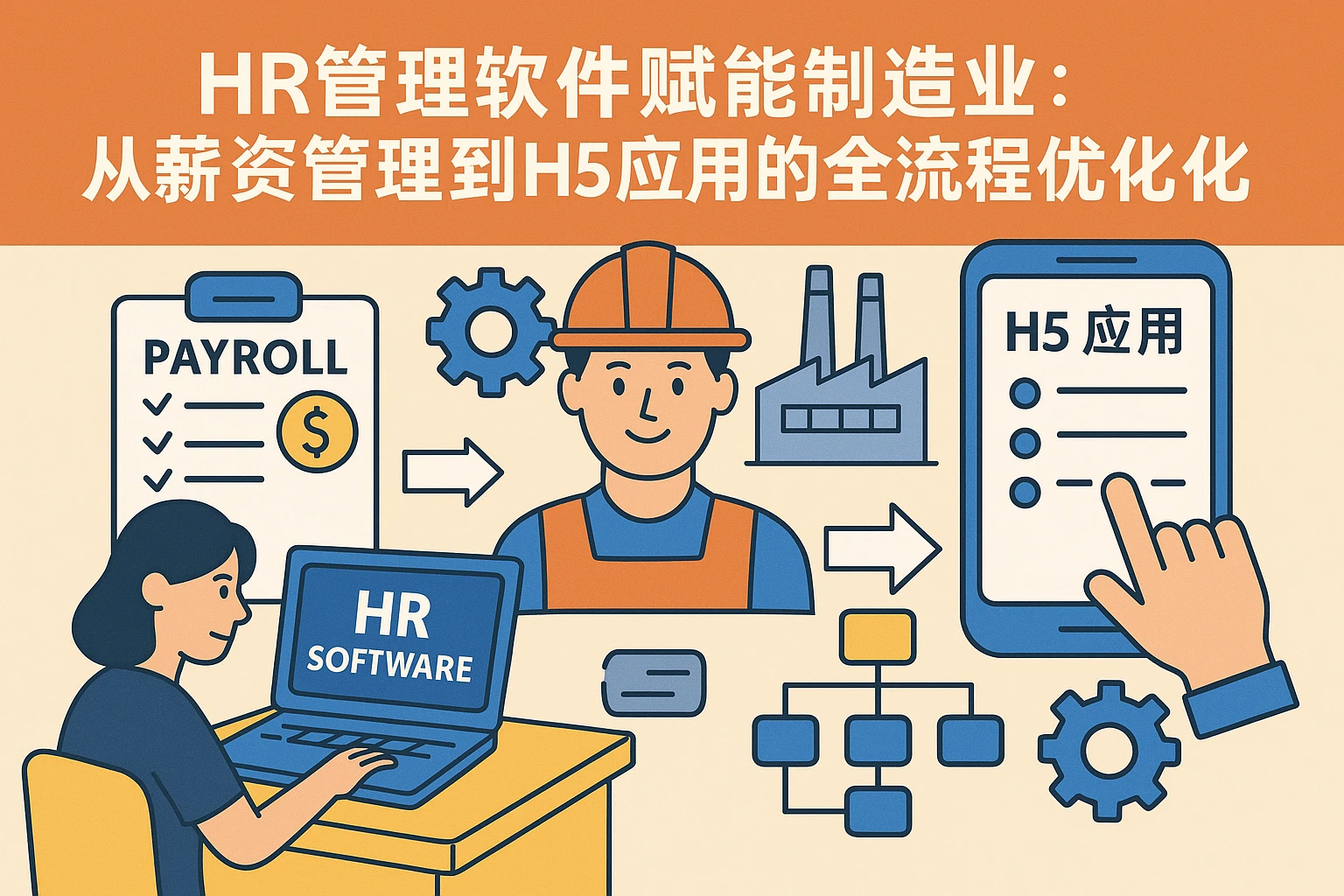 HR管理软件赋能制造业：从薪资管理到H5应用的全流程优化
