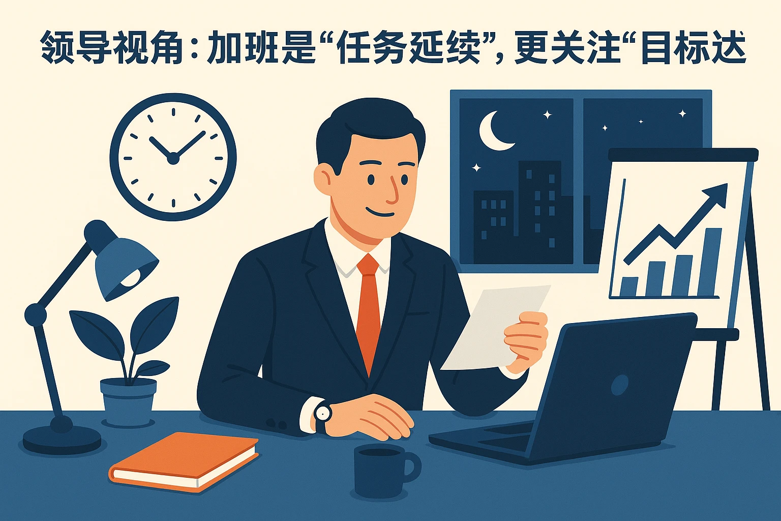 2. 领导视角:加班是“任务延续”,更关注“目标达成”