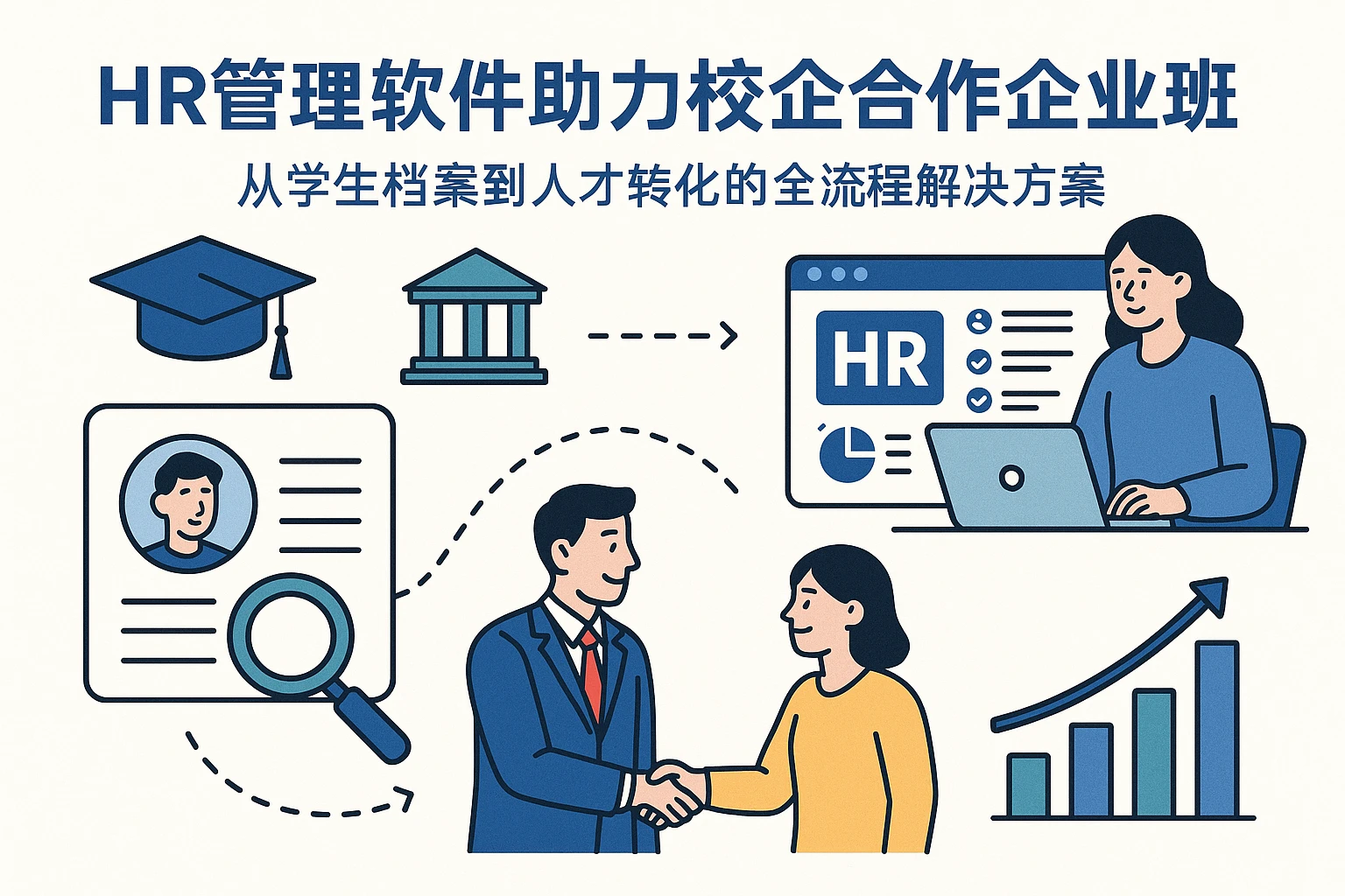 HR管理软件助力校企合作企业班落地：从学生档案到人才转化的全流程解决方案
