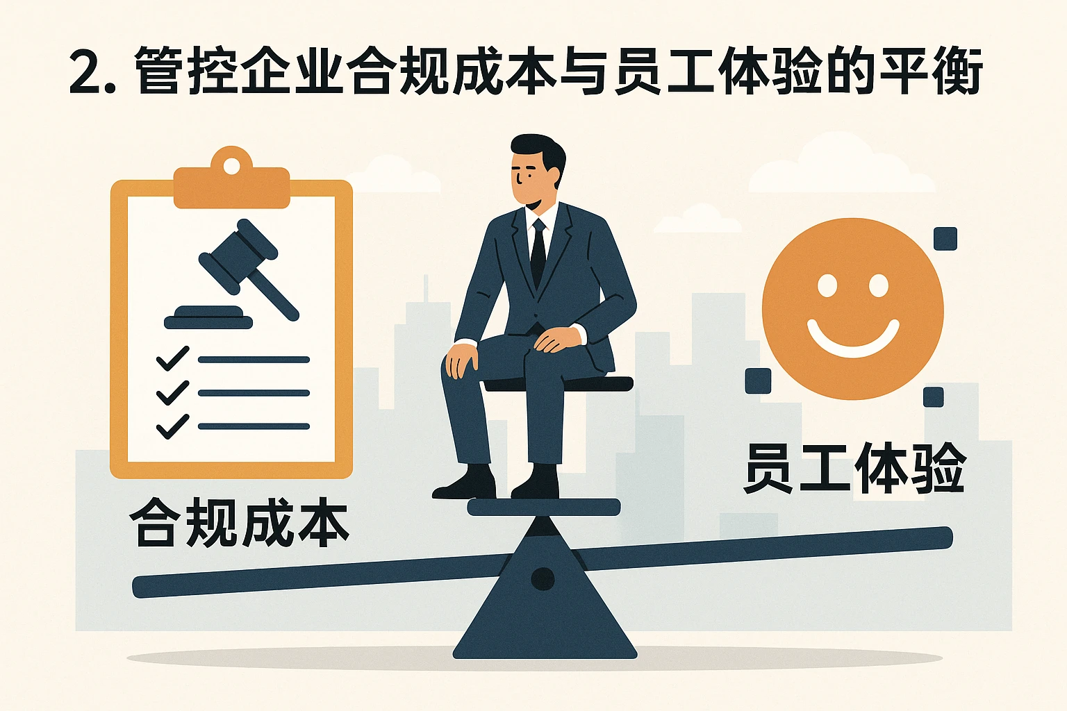 2. 管控企业合规成本与员工体验的平衡