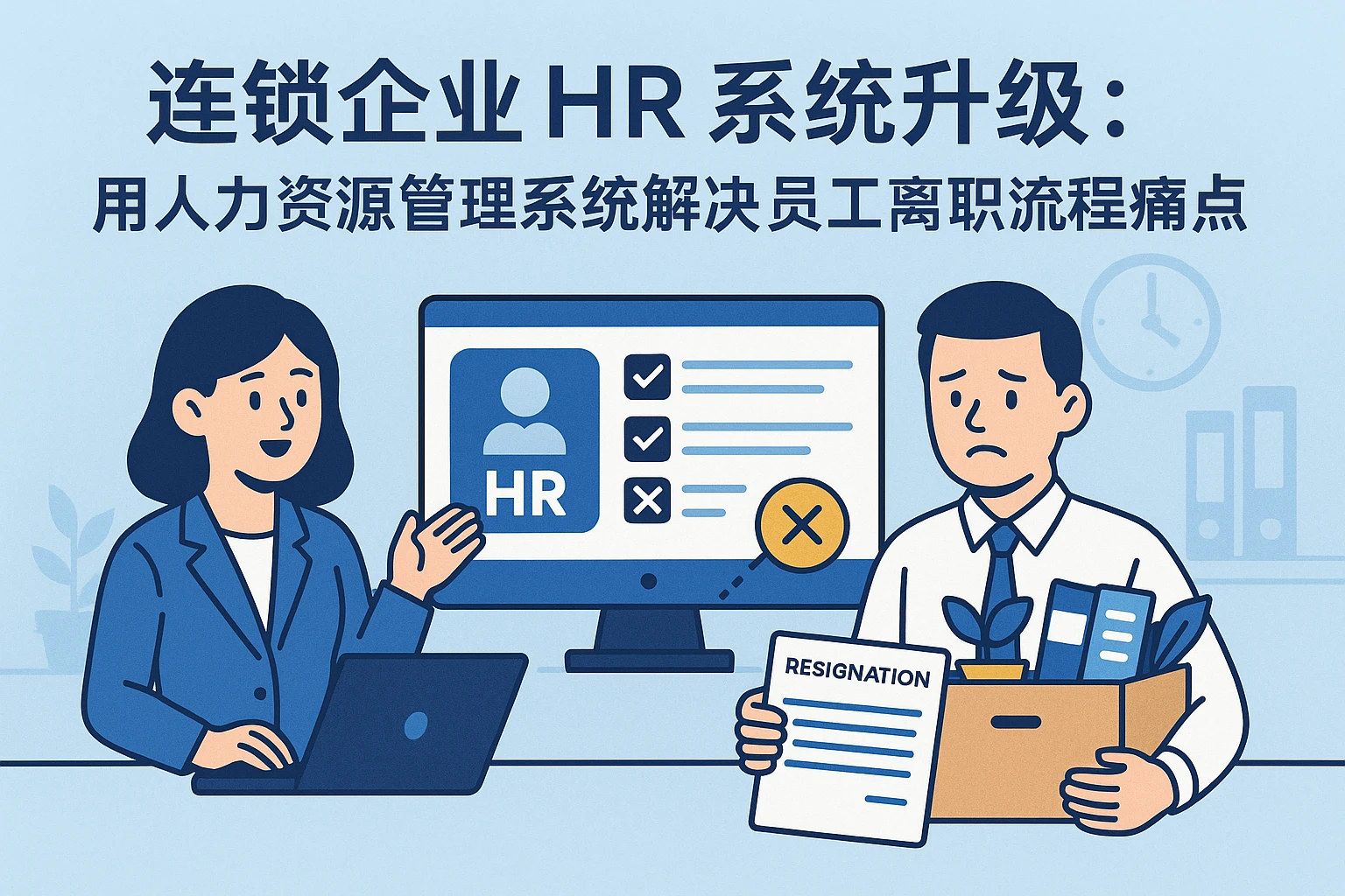 连锁企业HR系统升级：用人力资源管理系统解决员工离职流程痛点