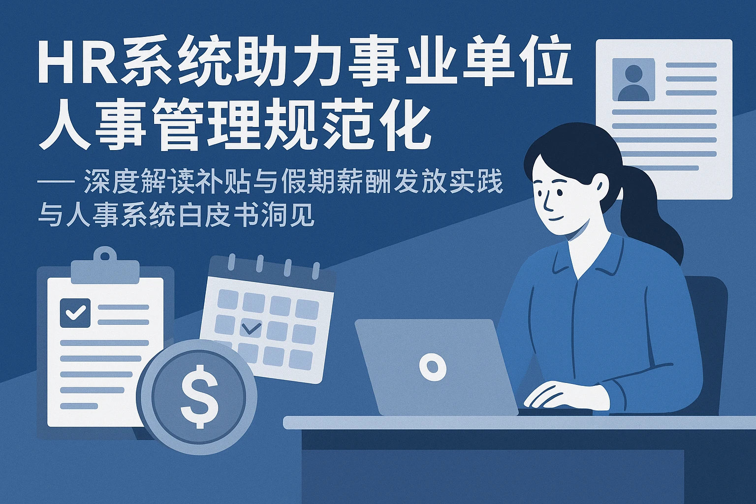 HR系统助力事业单位人事管理规范化 —— 深度解读补贴与假期薪酬发放实践与人事系统白皮书洞见