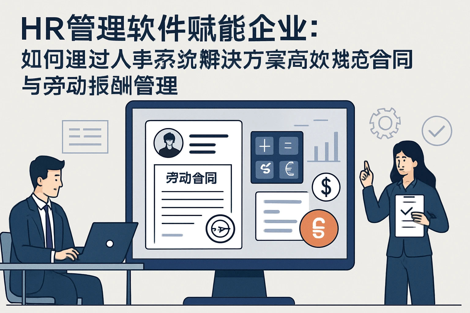 HR管理软件赋能企业：如何通过人事系统解决方案高效规范劳动合同与劳动报酬管理