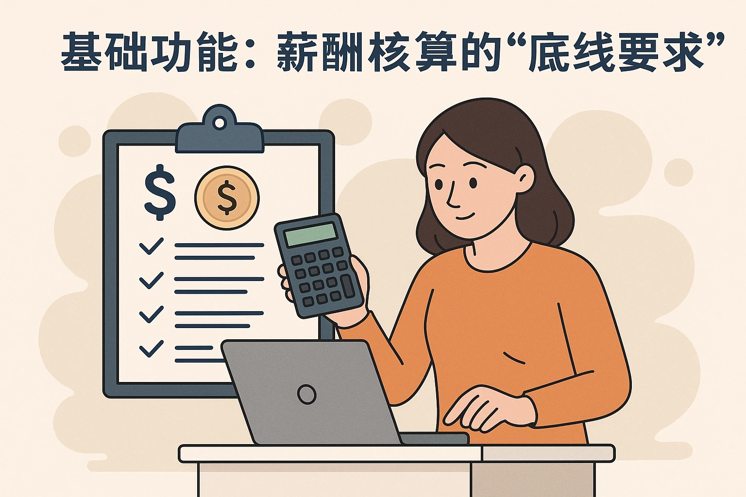 1. 基础功能：薪酬核算的“底线要求”