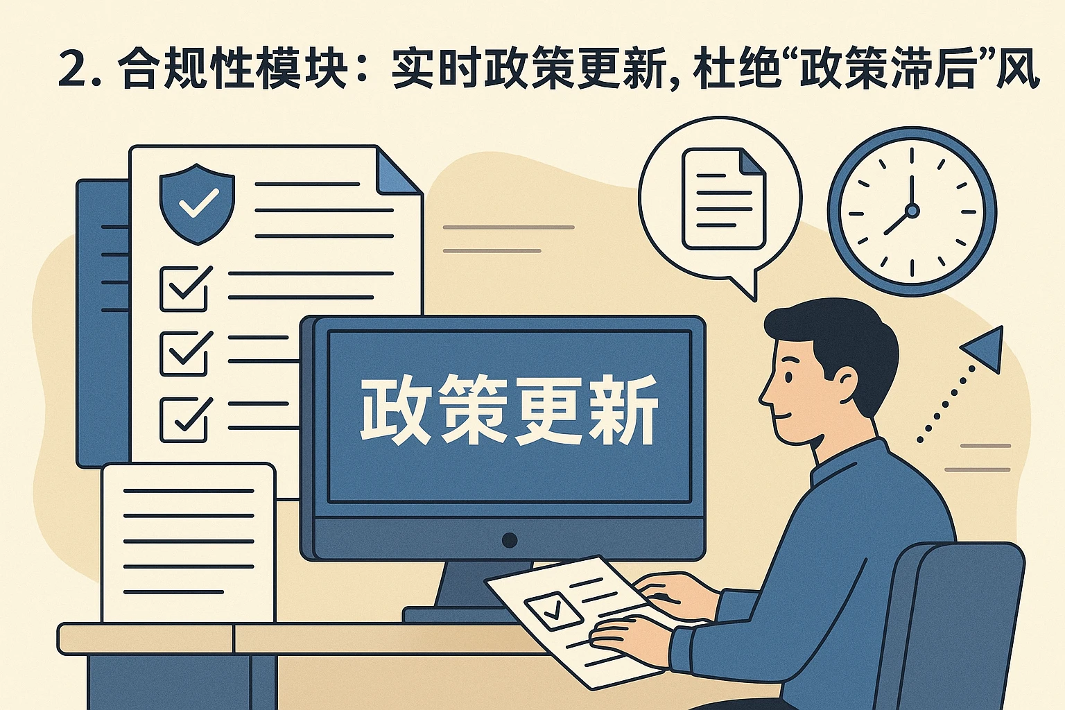 2. 合规性模块：实时政策更新，杜绝“政策滞后”风险