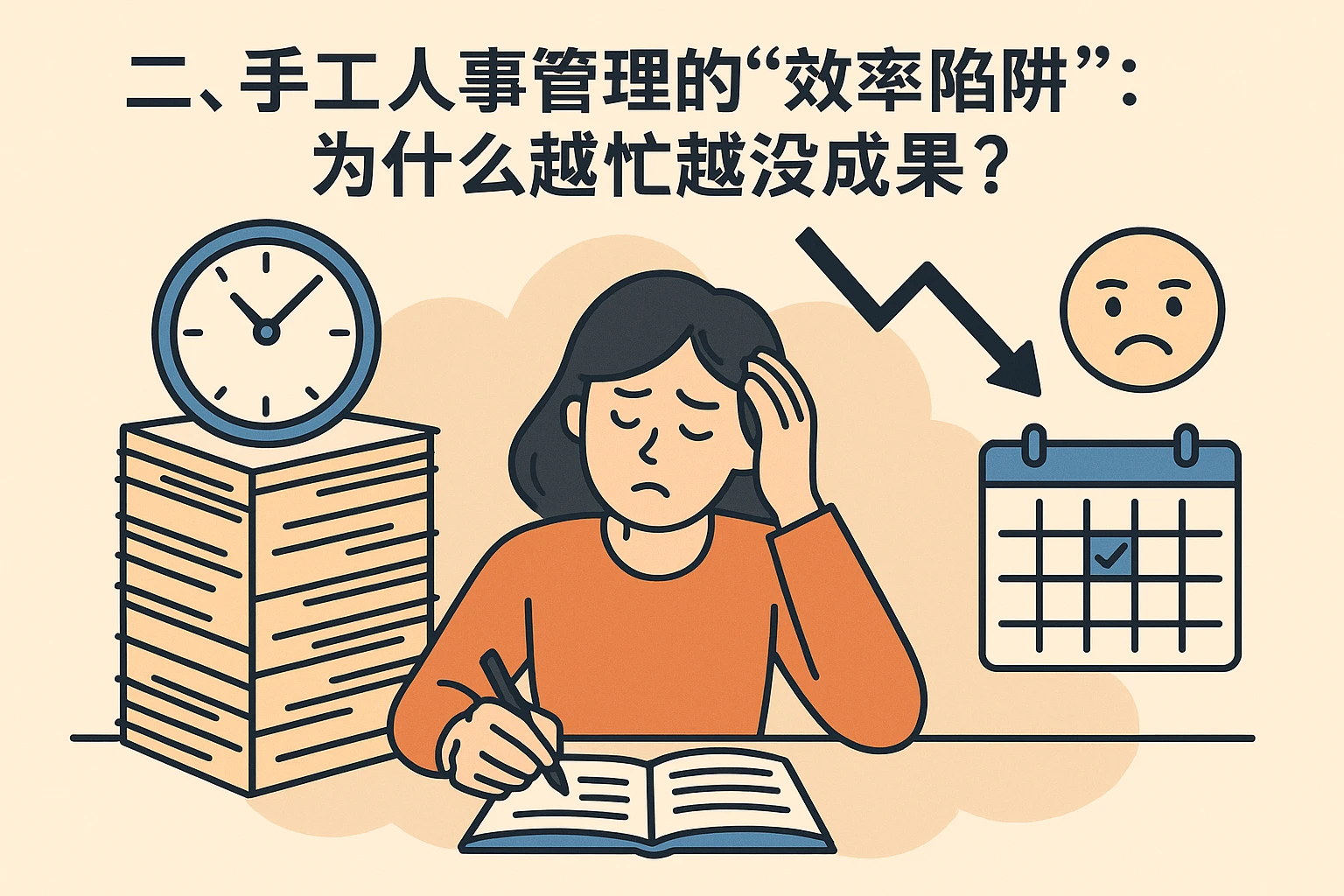 二、手工人事管理的“效率陷阱”：为什么越忙越没成果？