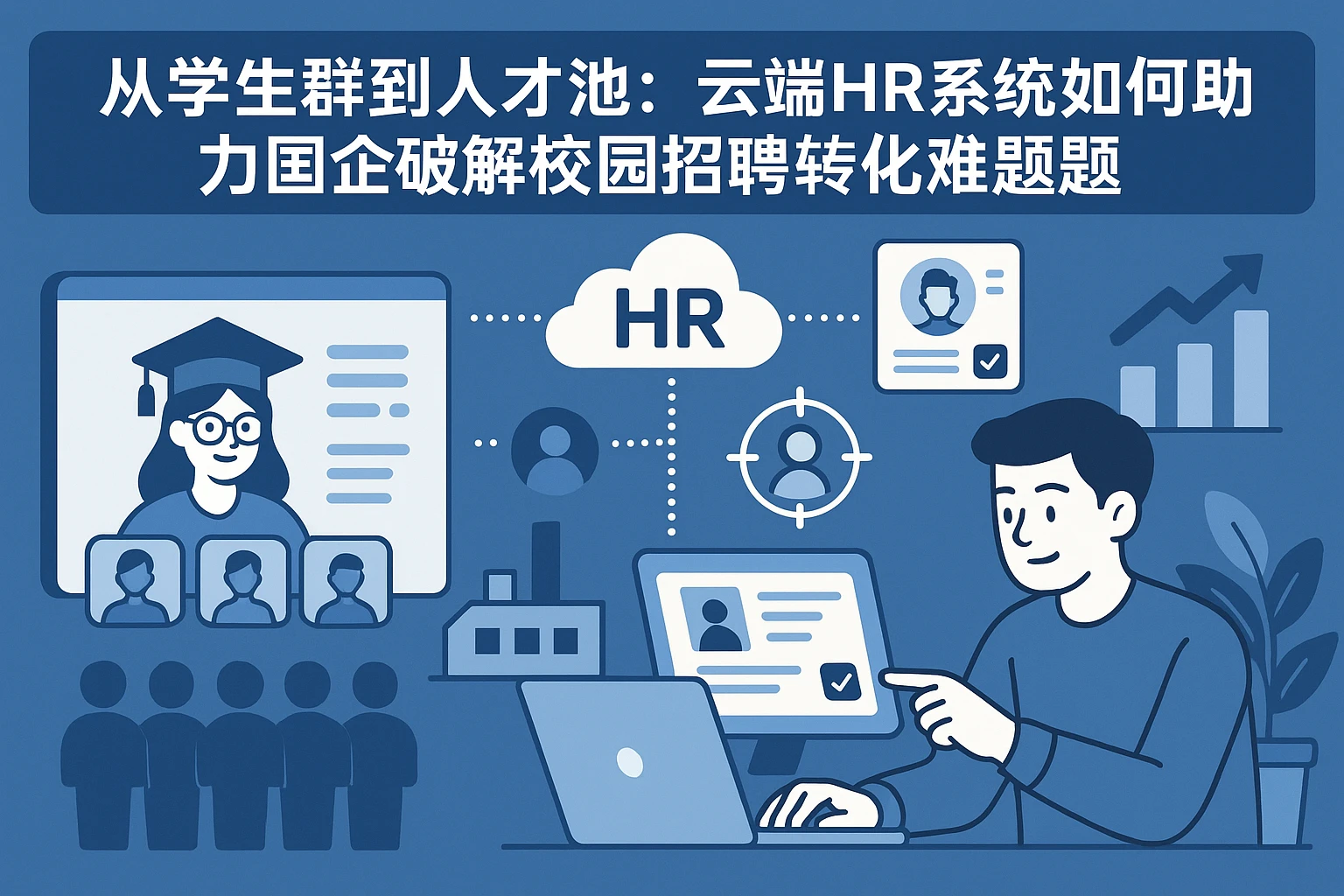 从学生群到人才池：云端HR系统如何助力国企破解校园招聘转化难题
