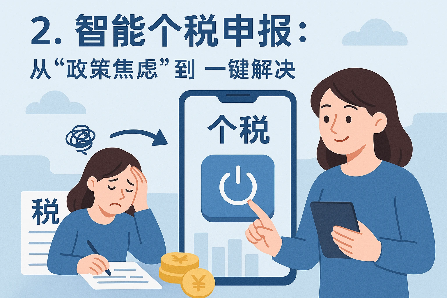 2. 智能个税申报：从“政策焦虑”到“一键解决”