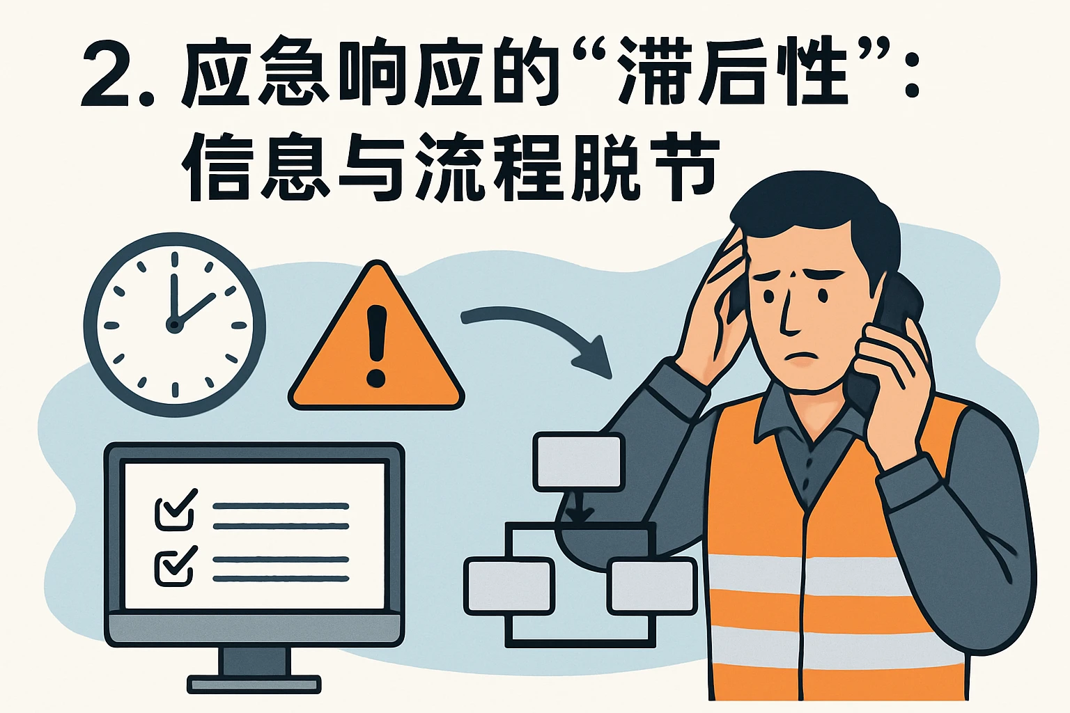 2. 应急响应的“滞后性”：信息与流程脱节