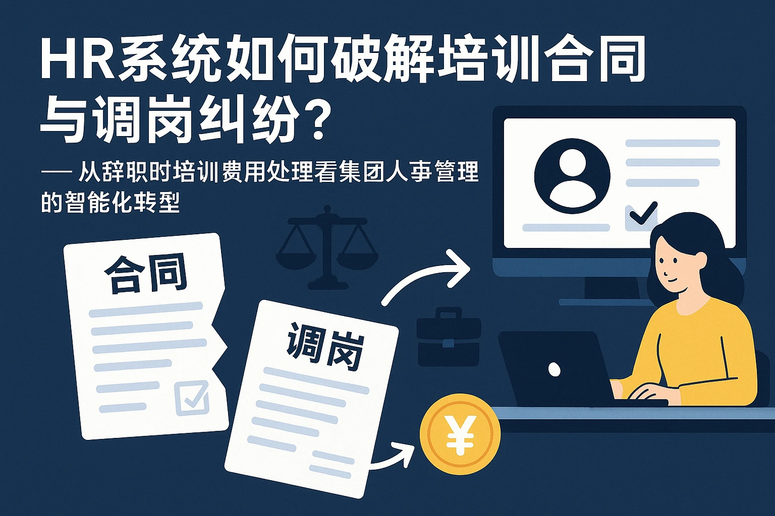 HR系统如何破解培训合同与调岗纠纷？——从辞职时培训费用处理看集团人事管理的智能化转型