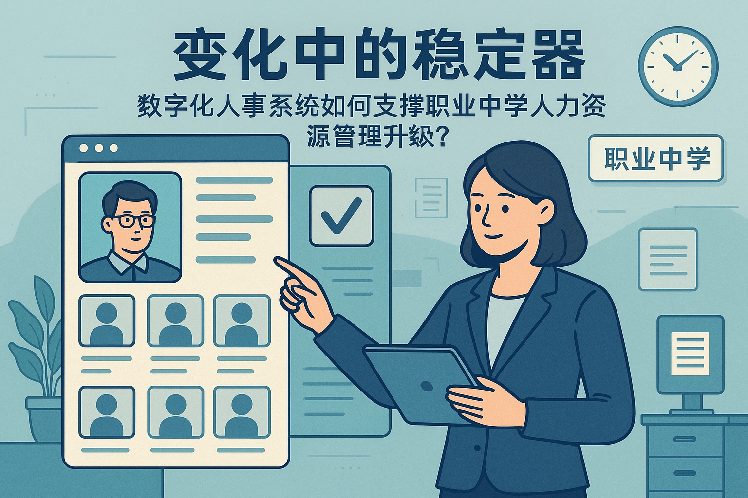 变化中的稳定器：数字化人事系统如何支撑职业中学人力资源管理升级？