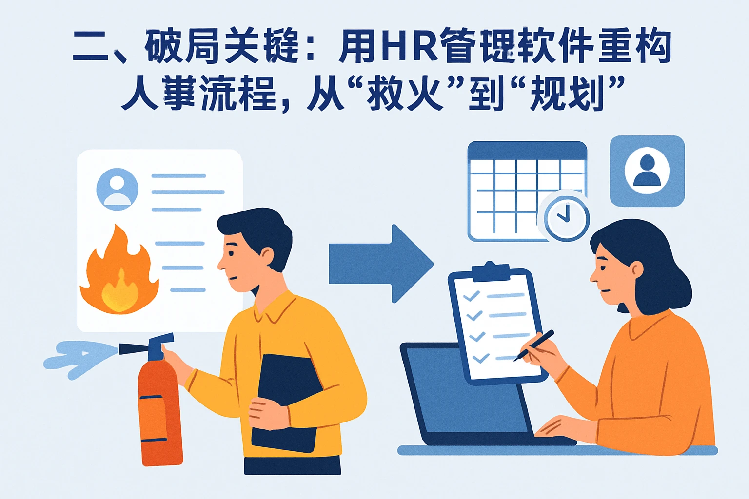 二、破局关键：用HR管理软件重构人事流程，从“救火”到“规划”