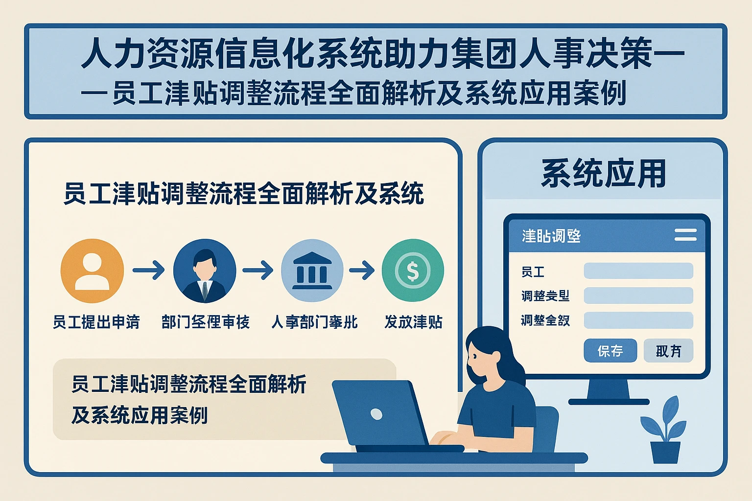 人力资源信息化系统助力集团人事决策——员工津贴调整流程全面解析及系统应用案例
