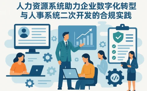 人力资源系统助力企业数字化转型与人事系统二次开发的合规实践