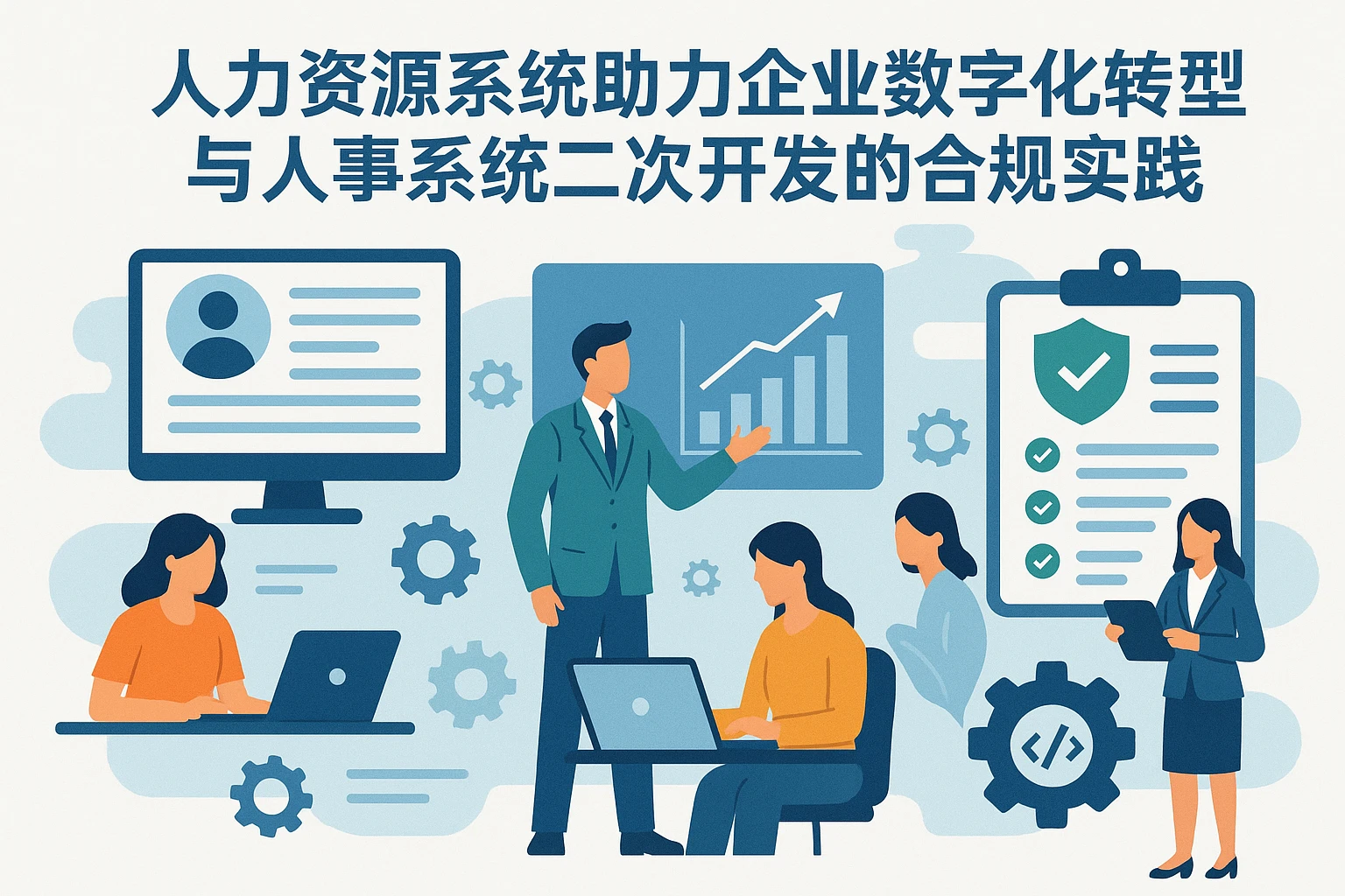 人力资源系统助力企业数字化转型与人事系统二次开发的合规实践