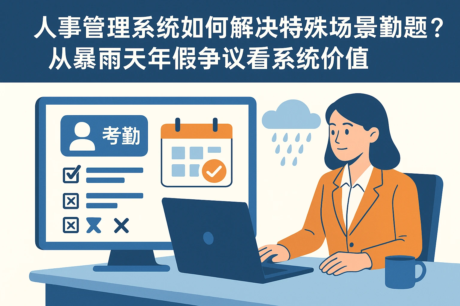 人事管理系统如何解决特殊场景考勤难题？从暴雨天年假争议看系统价值