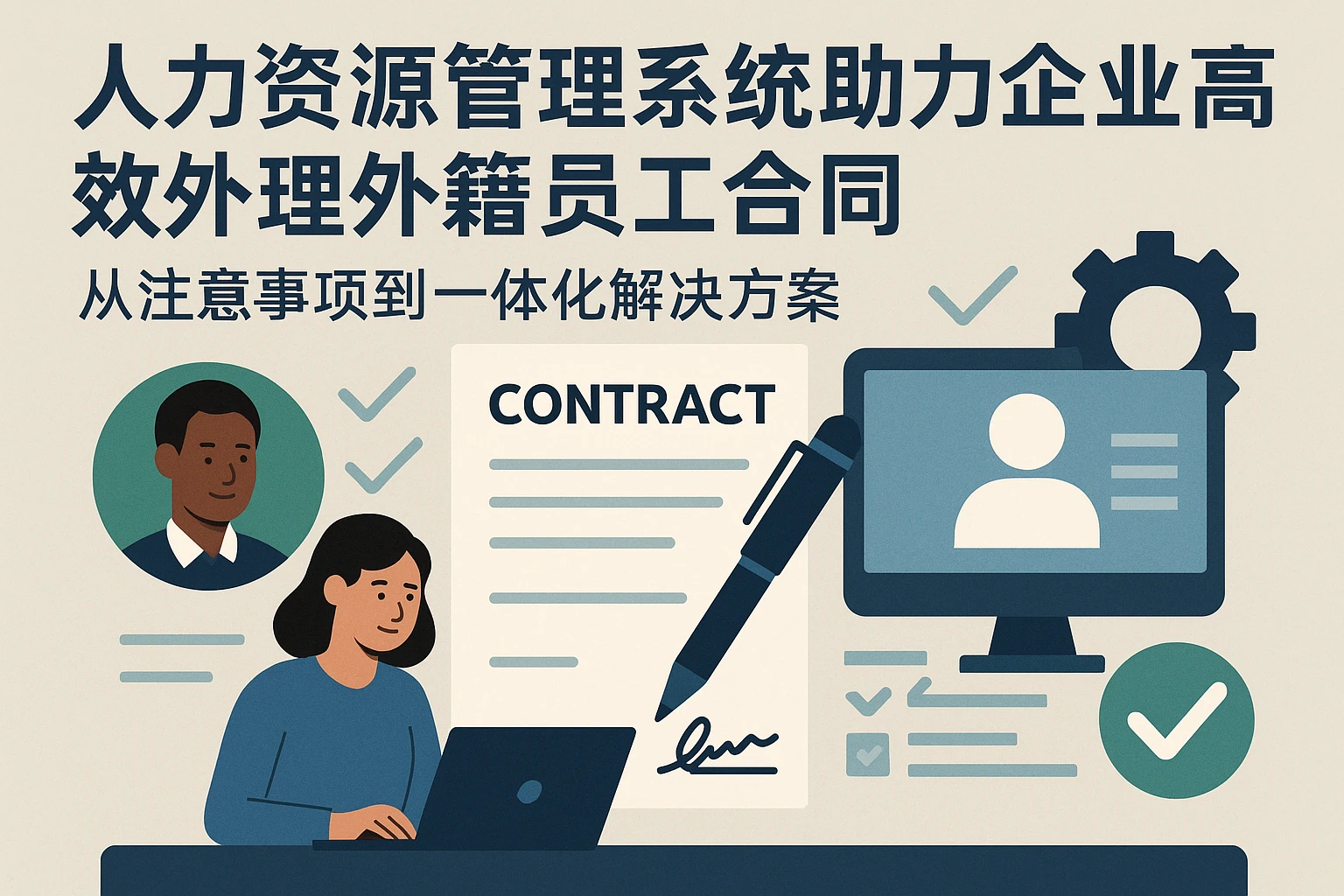 人力资源管理系统助力企业高效处理外籍员工合同：从注意事项到一体化解决方案