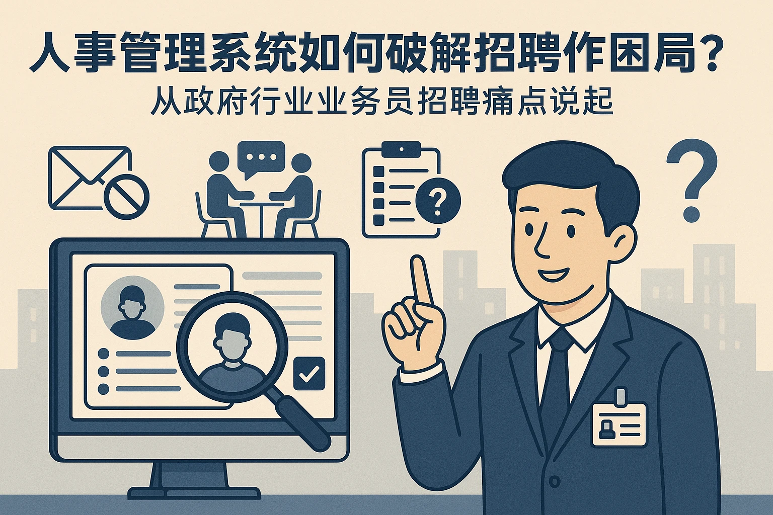 人事管理系统如何破解招聘协作困局？从政府行业业务员招聘痛点说起
