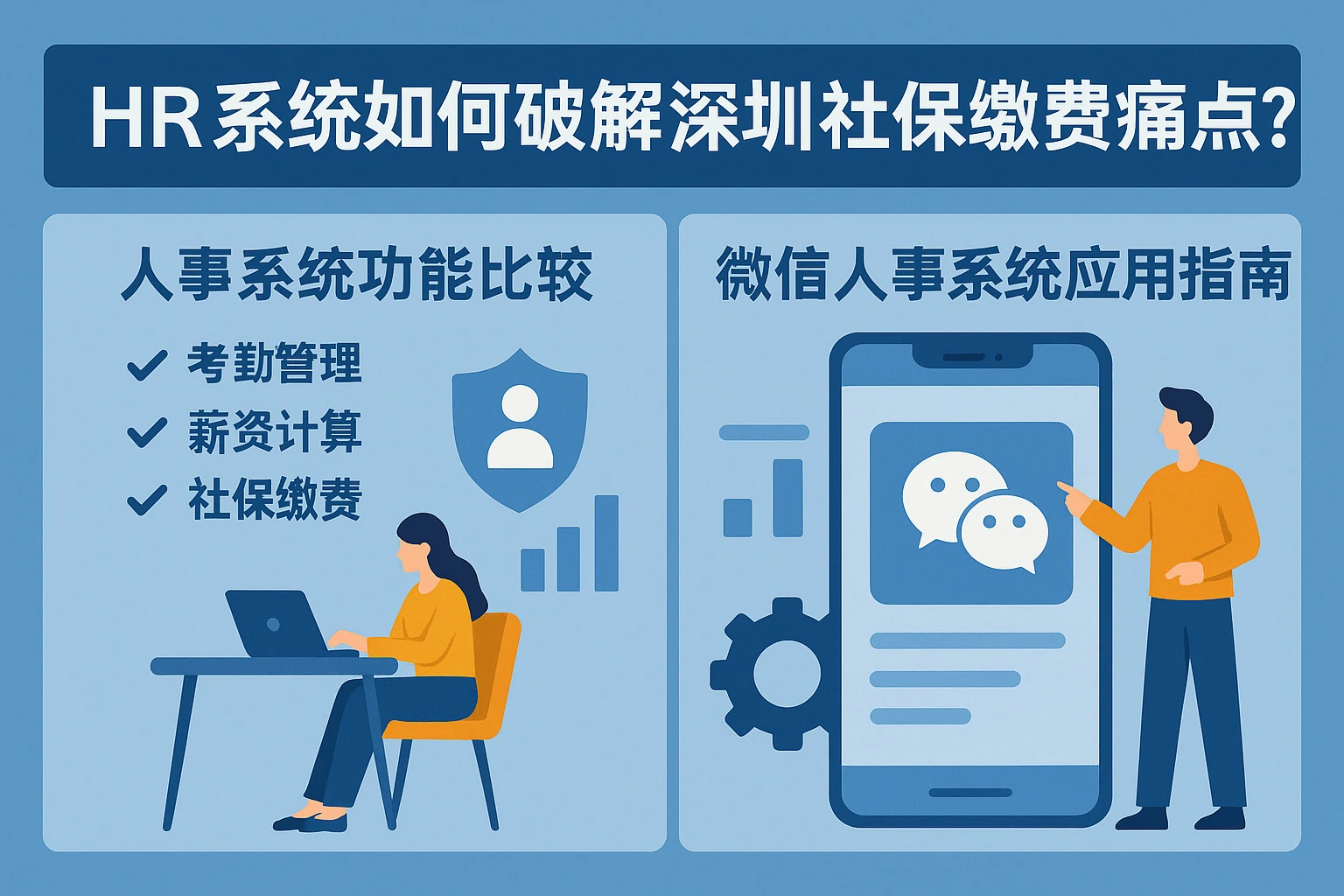 HR系统如何破解深圳社保缴费痛点？人事系统功能比较与微信人事系统应用指南