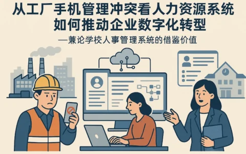 从工厂手机管理冲突看人力资源系统如何推动企业数字化转型——兼论学校人事管理系统的借鉴价值