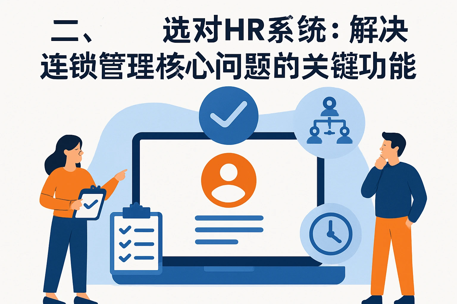 二、选对HR系统：解决连锁管理核心问题的关键功能