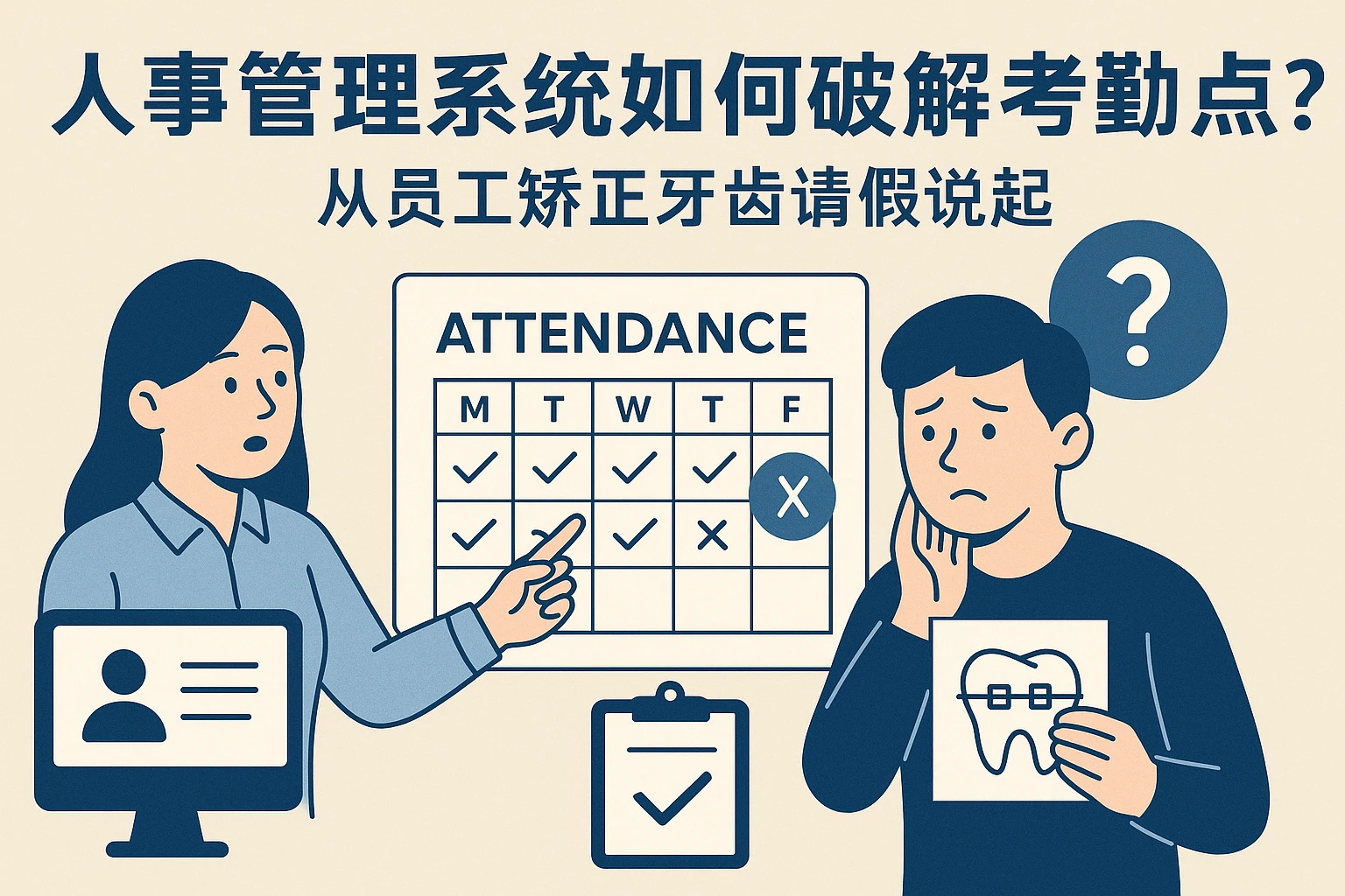 人事管理系统如何破解考勤痛点？从员工矫正牙齿请假说起