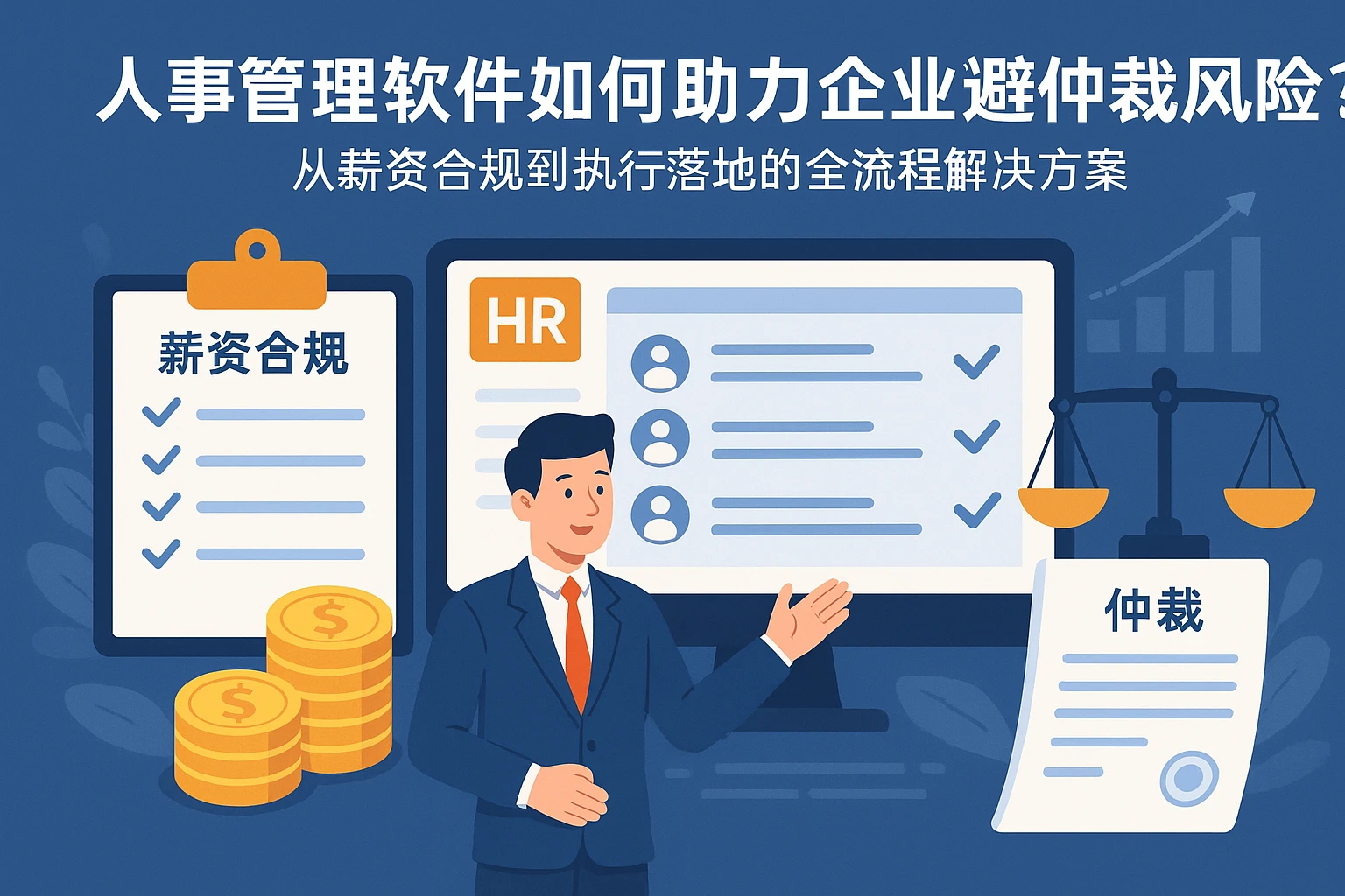 人事管理软件如何助力企业规避仲裁风险？从薪资合规到执行落地的全流程解决方案