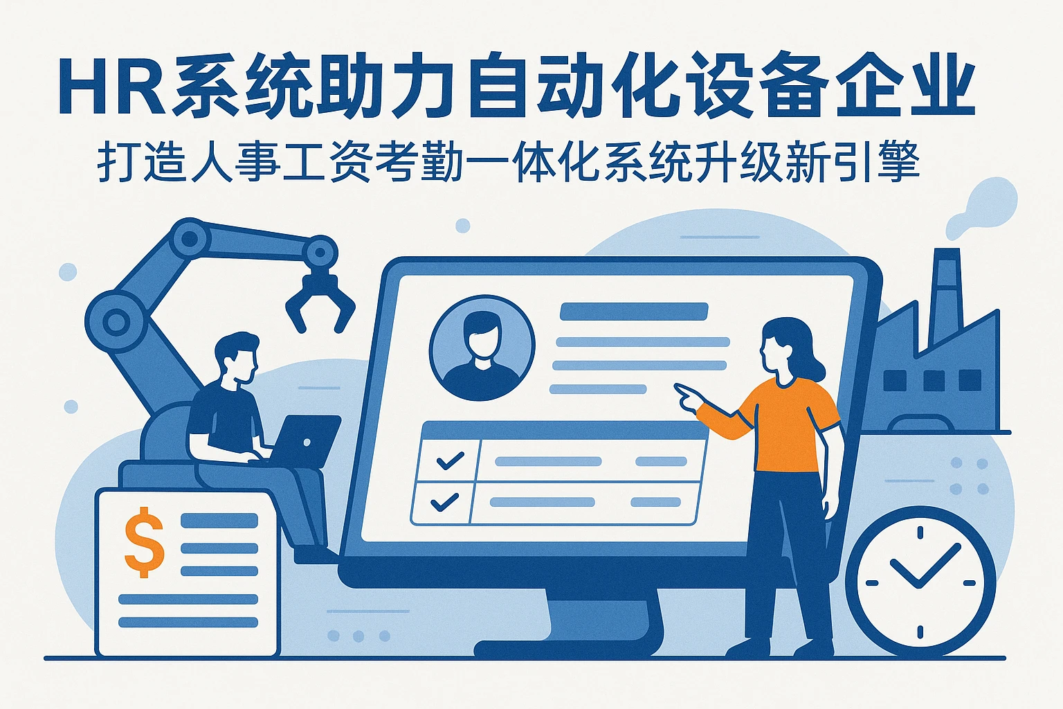 HR系统助力自动化设备企业，打造人事工资考勤一体化系统升级新引擎