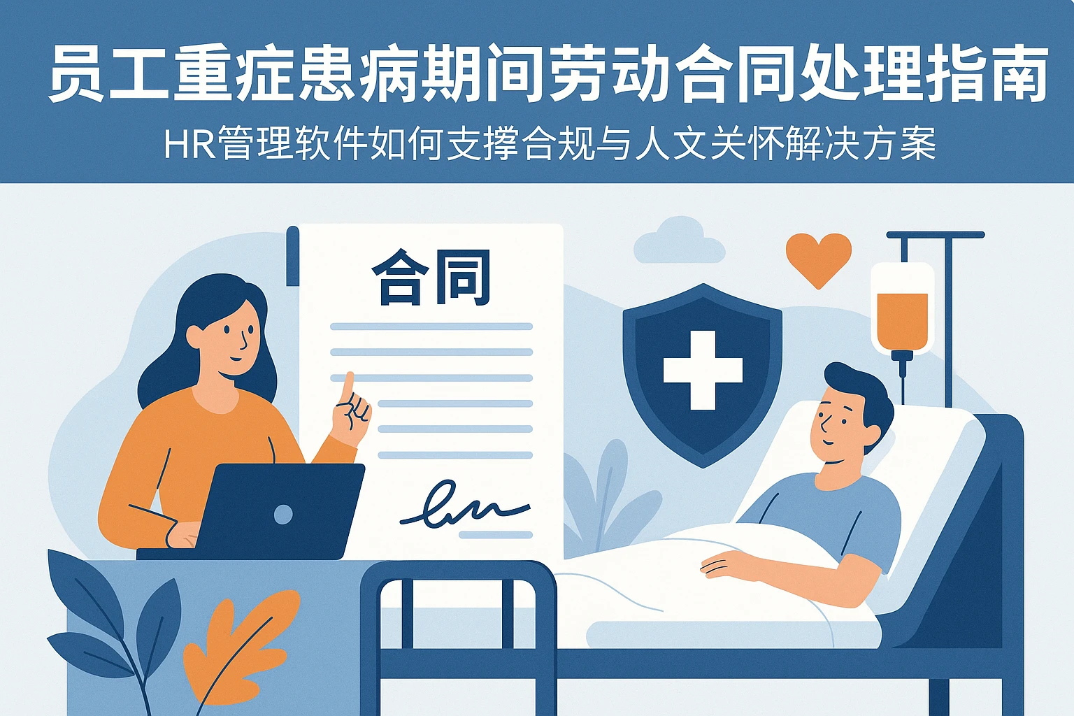 员工重症患病期间劳动合同处理指南——HR管理软件如何支撑合规与人文关怀解决方案