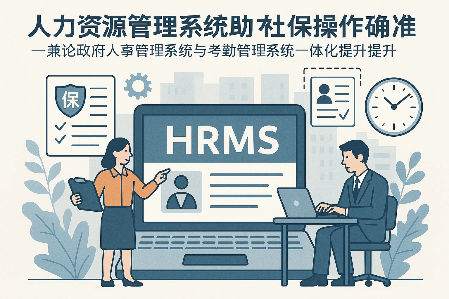 人力资源管理系统助力社保操作准确性——兼论政府人事管理系统与考勤管理系统的一体化提升
