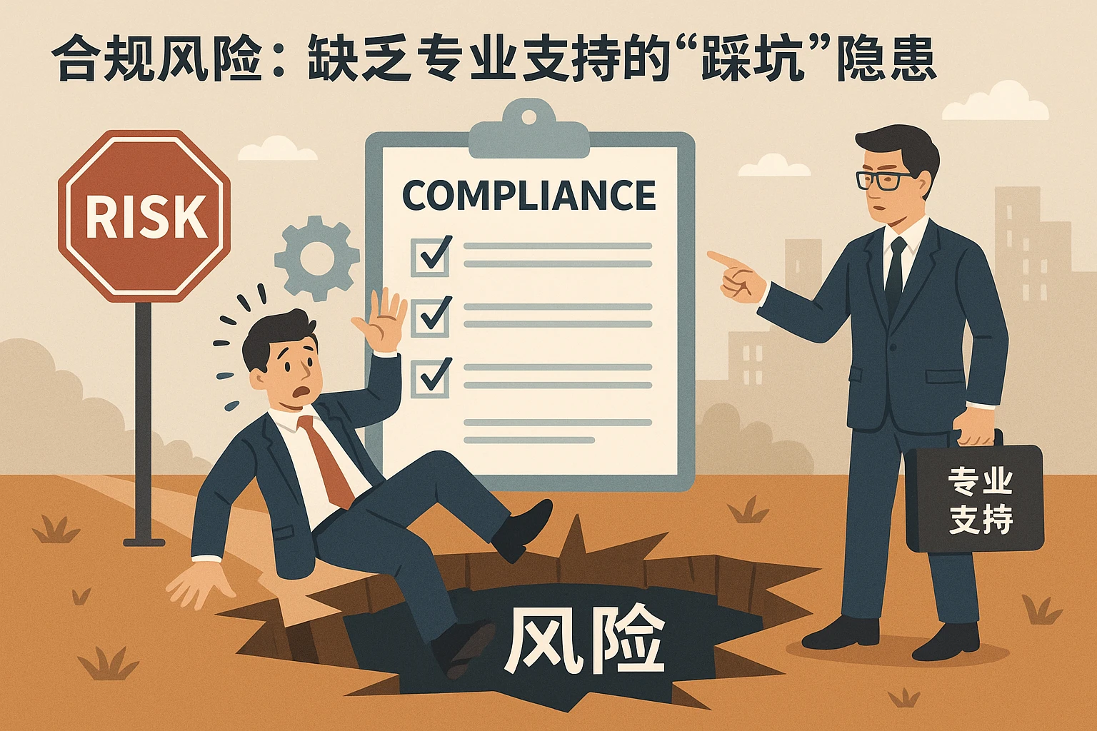 2. 合规风险：缺乏专业支持的“踩坑”隐患