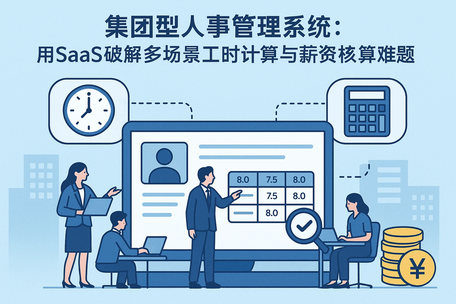 集团型人事管理系统：用SaaS破解多场景工时计算与薪资核算难题