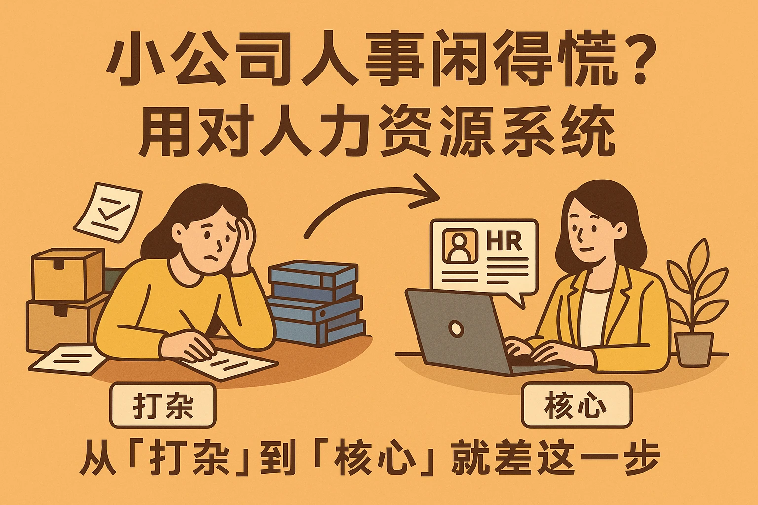 小公司人事闲得慌？用对人力资源系统，从「打杂」到「核心」就差这一步
