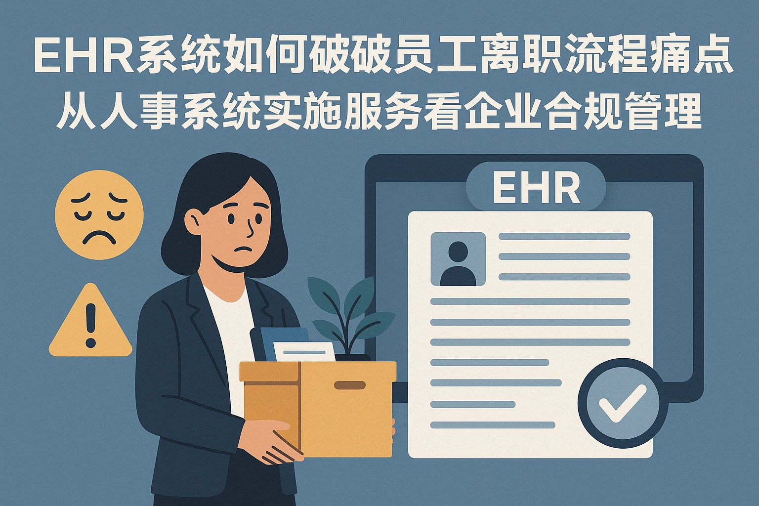 EHR系统如何破解员工离职流程痛点？从人事系统实施服务看企业合规管理